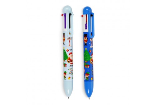 Stylo 6 couleurs Noël