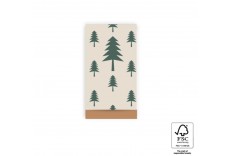 24 petites pochettes sapin vert