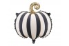Ballon citrouille noir crème et or