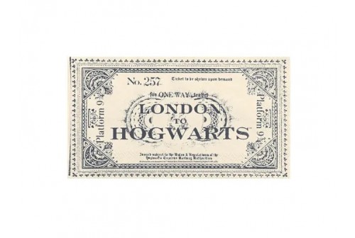 Serviettes Tickets London Hogwarts