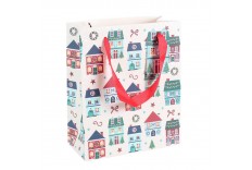 Sac à cadeaux en papier Maisons festives