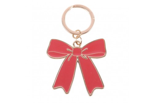 Porte clés noeud rouge