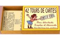 Boîte de 42 tours de cartes