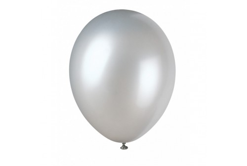 Ballons anniversaire couleur argent