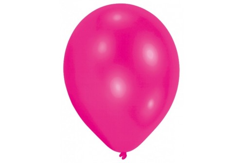 Ballons fuchsia anniversaire filles - Fête thème rose ou princesse