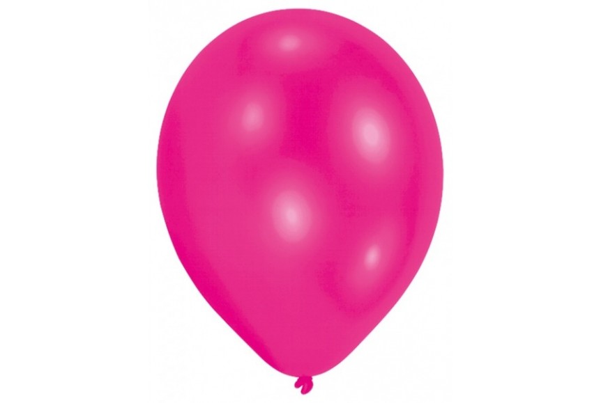 Ballons fuchsia anniversaire filles - Fête thème rose ou princesse