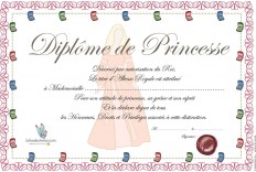 Diplômes de Princesse