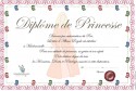 Printable Diplôme de Princesse