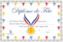 Printable Diplômes de Fête