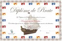 Printable diplômes de Pirate