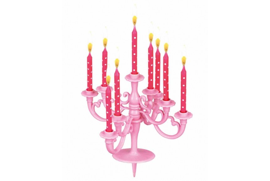 9 Bougies Et Candelabre Lillifee Anniversaire De Filles