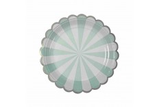 Assiettes mix and match aqua