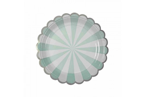 Assiettes mix and match aqua
