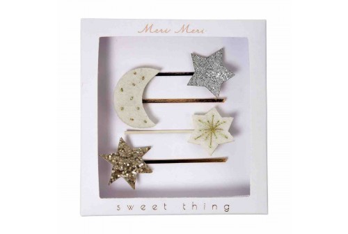 Barrette étoiles et lune