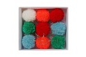 Pompons multicolores