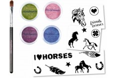 Tatouages pailletés Amis des chevaux