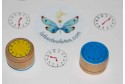 Tampon éducatif horloge en bois