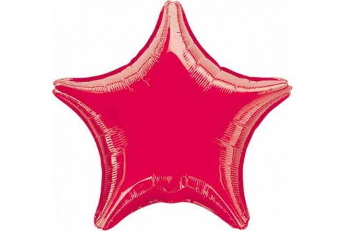 Ballon Mylar étoile rouge