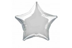 Ballon Mylar étoile argent