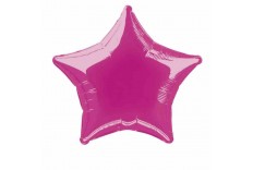 10 BALLONS LATEX MÉTALLISÉS BIO 33CM FUCHSIA