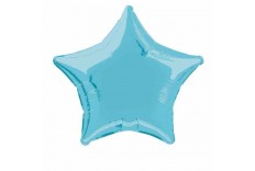 Ballon Mylar étoile bleu pastel