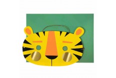 Carte anniversaire - masque de tigre