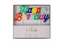 Bougie Happy Birthday multicolore