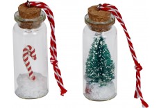 Fiole déco sapin de Noël
