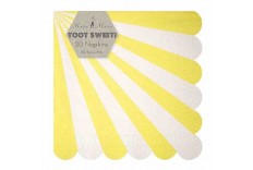 Serviettes Mix and Match jaune Meri Meri