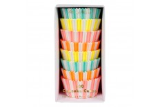 100 caissettes à cupcakes fluo
