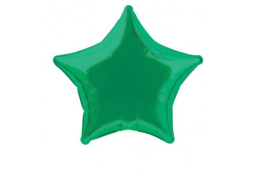 Ballon Mylar étoile vert