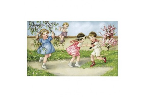 Carte Postale Enfants Retro Collection Anniversaire De Ludom Edition