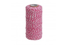 Ficelle baker-twin rose cerise - blanc