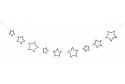Mini guirlande étoiles pailletées argent Meri Meri