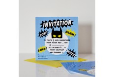 Invitation Super Héros - Chacha