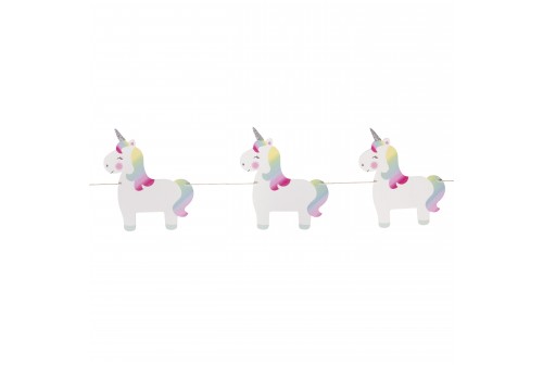 Guirlande Licorne en bois