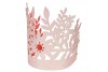 8 couronnes de princesse pailletées roses