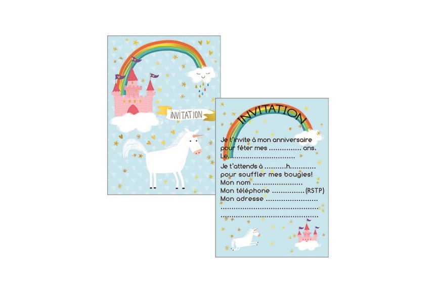 Cadeau Anniversaire Enfants Invités Licorne 90 Pièces Licorne