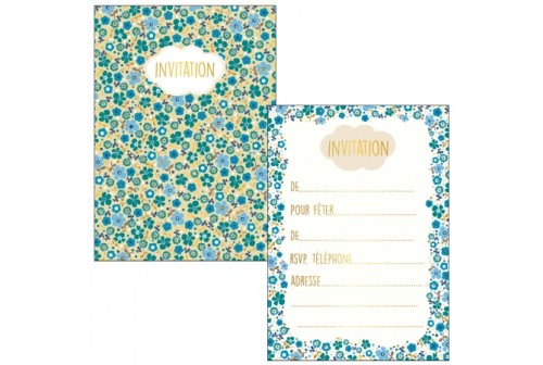 8 Invitations Liberty Et 8 Enveloppes De Couleur Fete De Filles 8 Invitations Liberty Et 8 Enveloppes De Couleur Fete De Filles