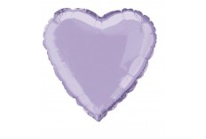 Ballon coeur Mylar lavende