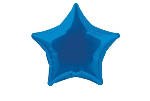 Ballon Mylar étoile bleu roi