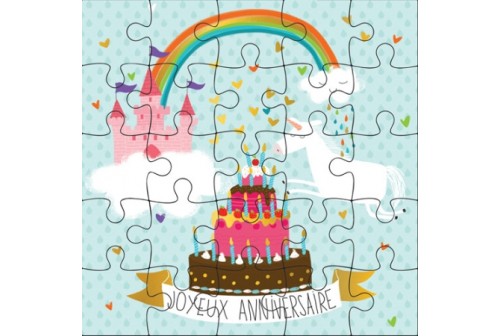 Carte Postale Puzzle Licorne Avec Enveloppe Carte D Art Anniv Fille Carte Postale Puzzle Licorne Avec Enveloppe Carte D Art Anniv Fille
