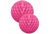 Set de 2 Boules alvéolées fuchsia