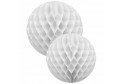 Set de 2 Boules alvéolées blanches