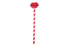 crayon avec gomme bouche