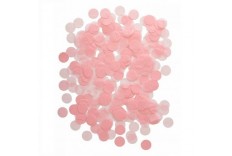Confettis ronds de couleur rose