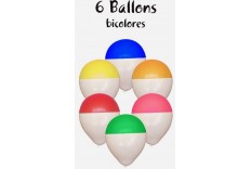 Ballon Bicolore - set de 6 ballons