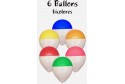 6 Ballons Bicolores