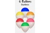 Ballon Bicolore - set de 6 ballons