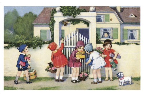 Carte Vintage Anniversaire Enfant Invitation A La Fete Ludom Edition